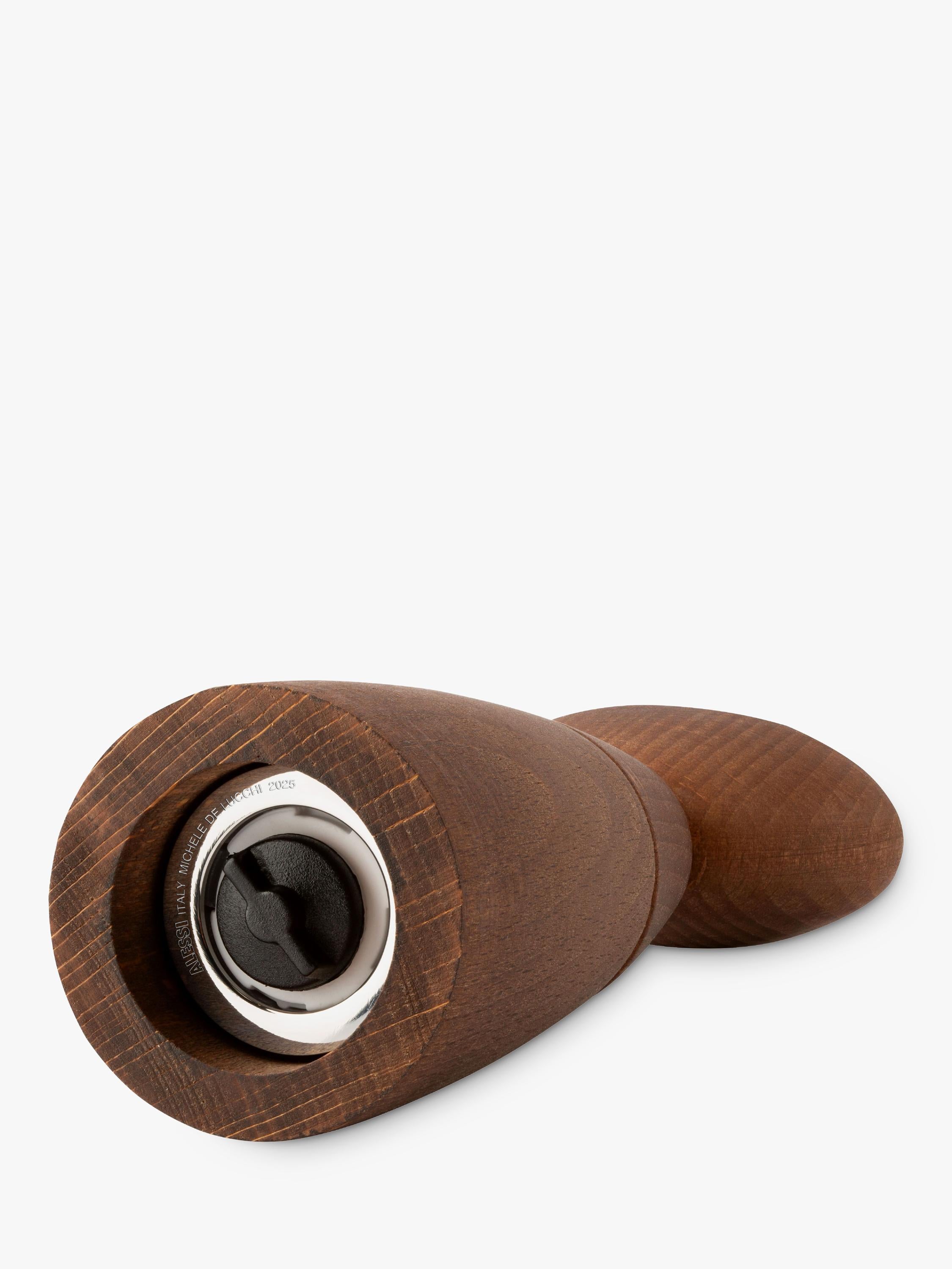 Alessi salt and pepper mill beech wood 16.5cm (British brand)