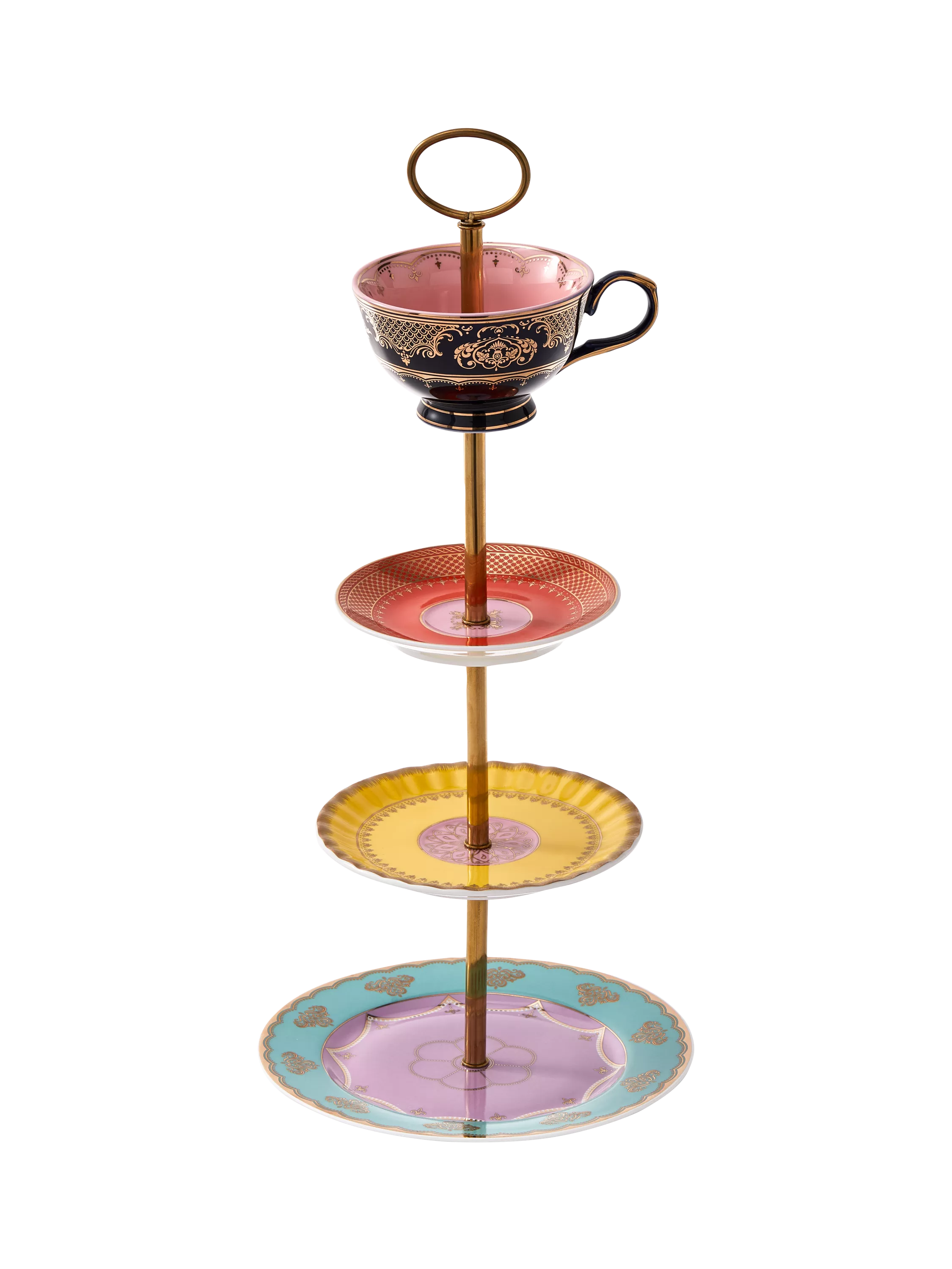 pols potten Grandpa high tea tiered porcelain set, UK version