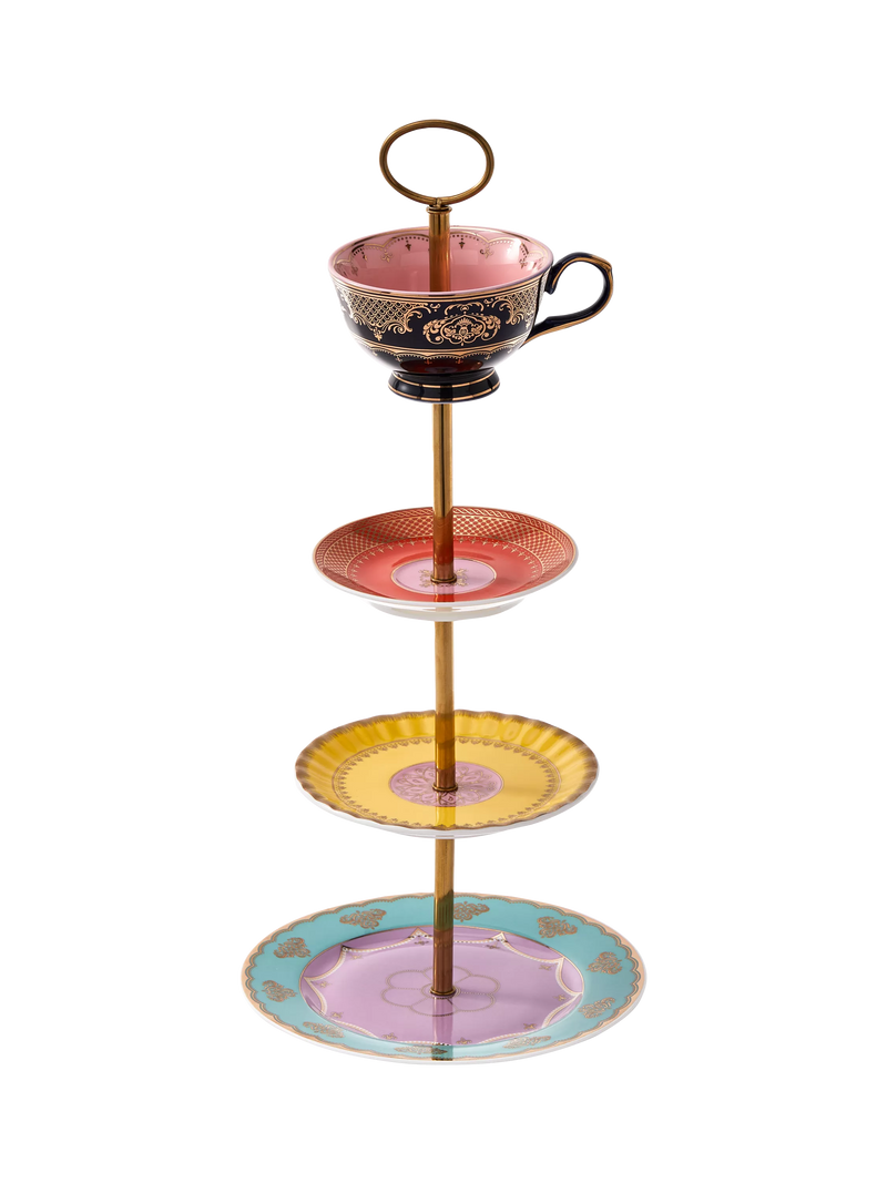 pols potten Grandpa high tea tiered porcelain set, UK version