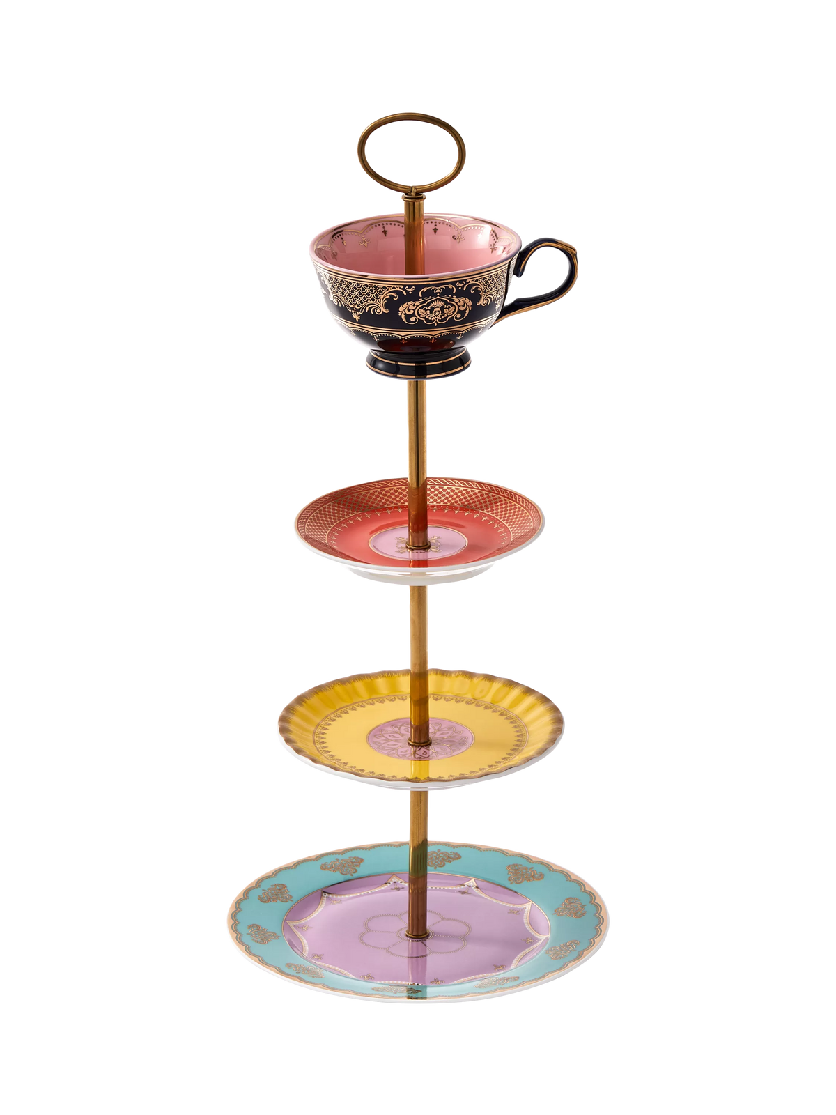 pols potten Grandpa high tea tiered porcelain set, UK version