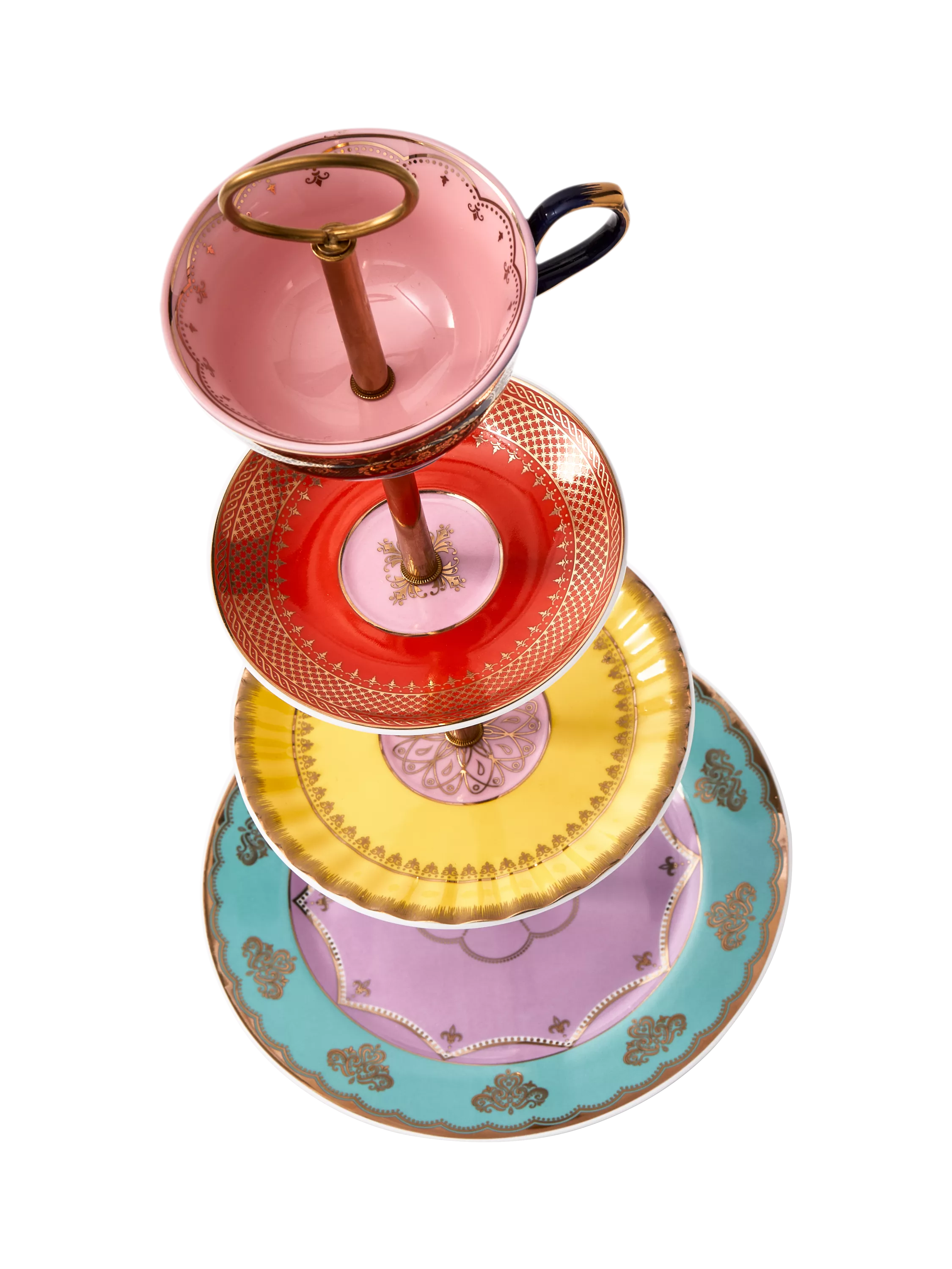 pols potten Grandpa high tea tiered porcelain set, UK version