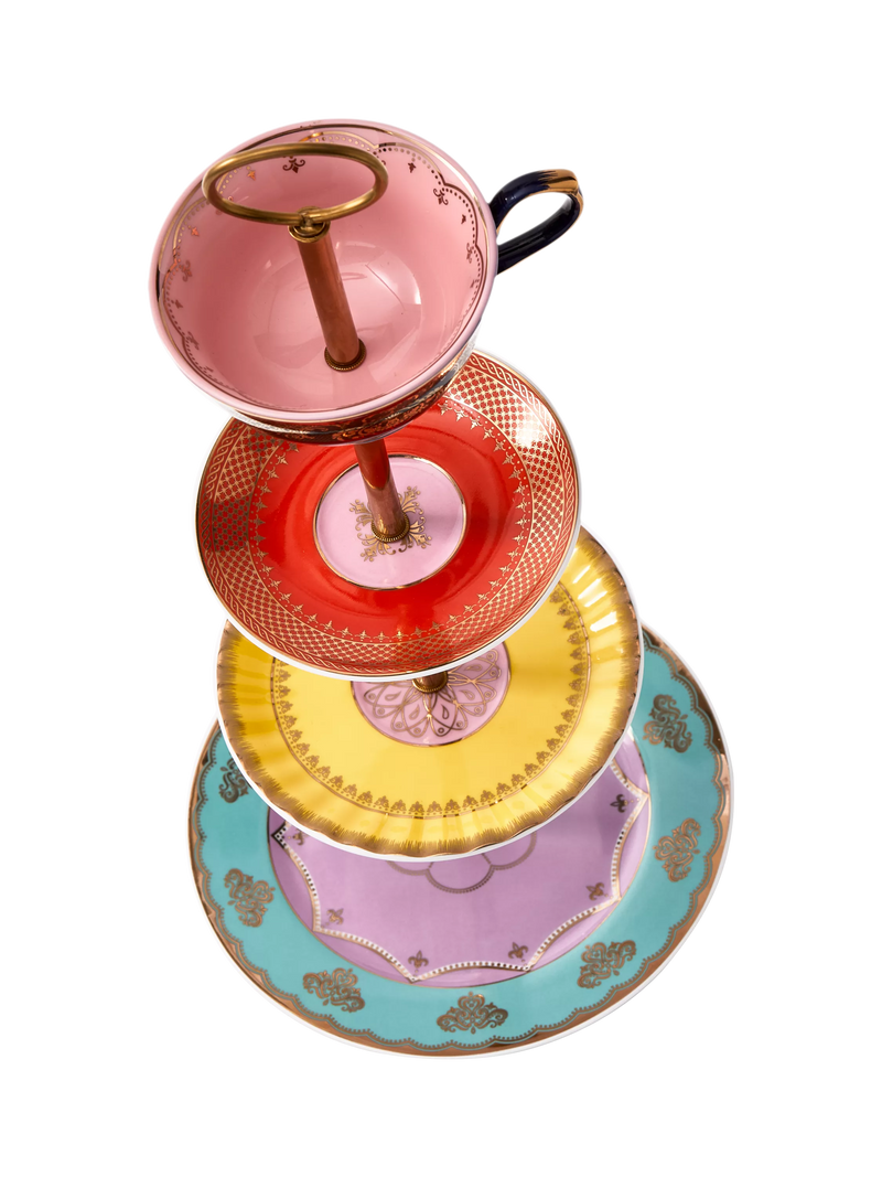 pols potten Grandpa high tea tiered porcelain set, UK version