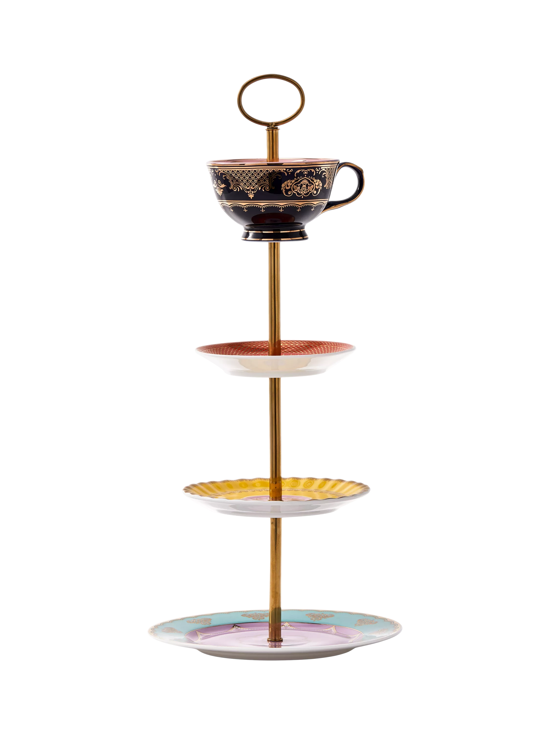 pols potten Grandpa high tea tiered porcelain set, UK version