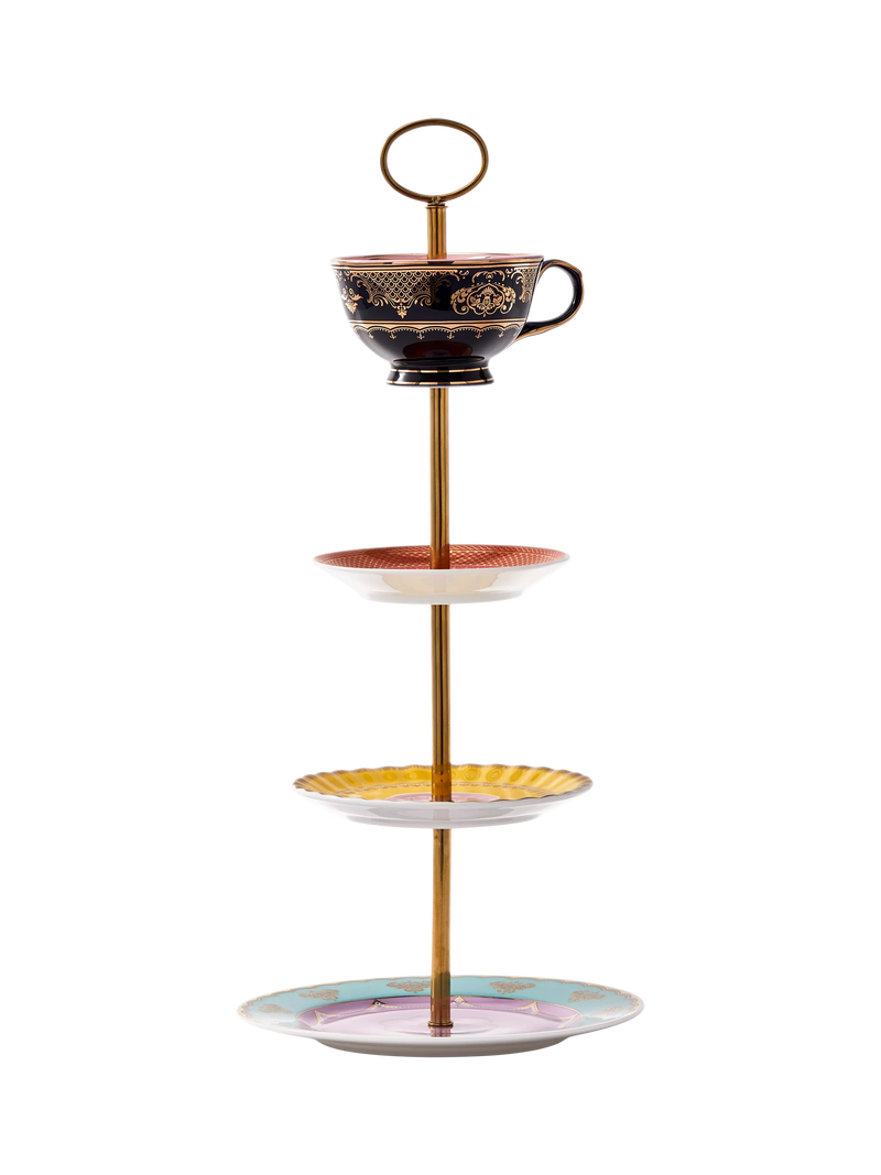 pols potten Grandpa high tea tiered porcelain set, UK version