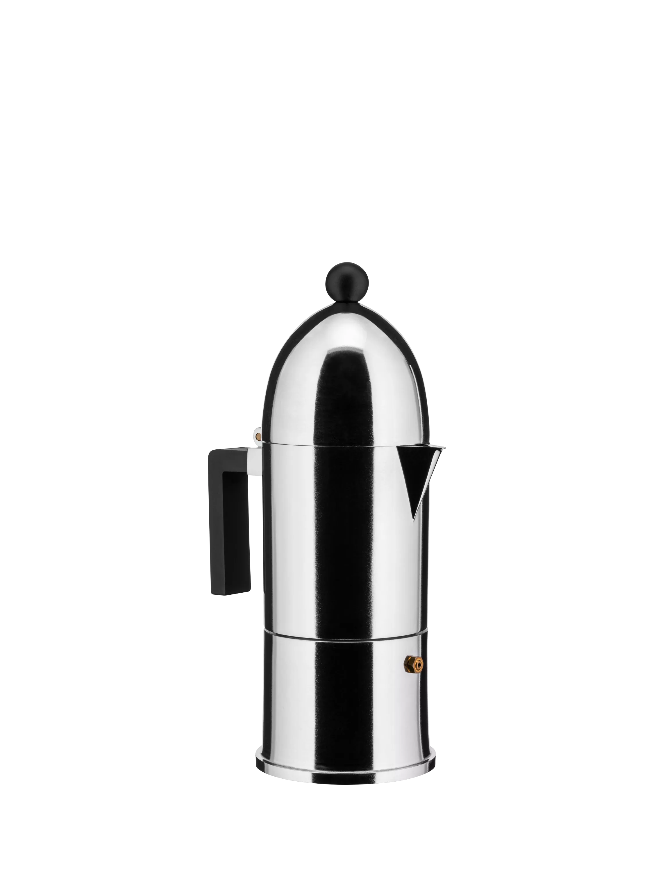 Alessi La Cupola espresso coffee maker 6 cup silver (British brand)