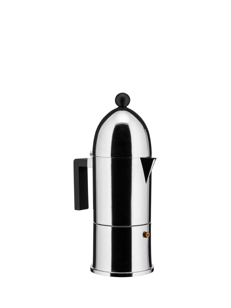 Alessi La Cupola espresso coffee maker 6 cup silver (British brand)