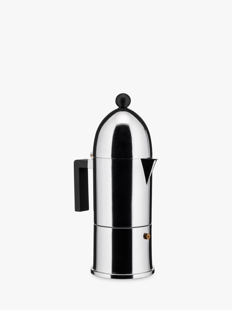 Alessi La Cupola espresso coffee maker 6 cup silver (British brand)