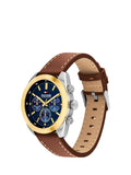 Tommy Hilfiger chronograph watch brown leather strap 40mm - British product
