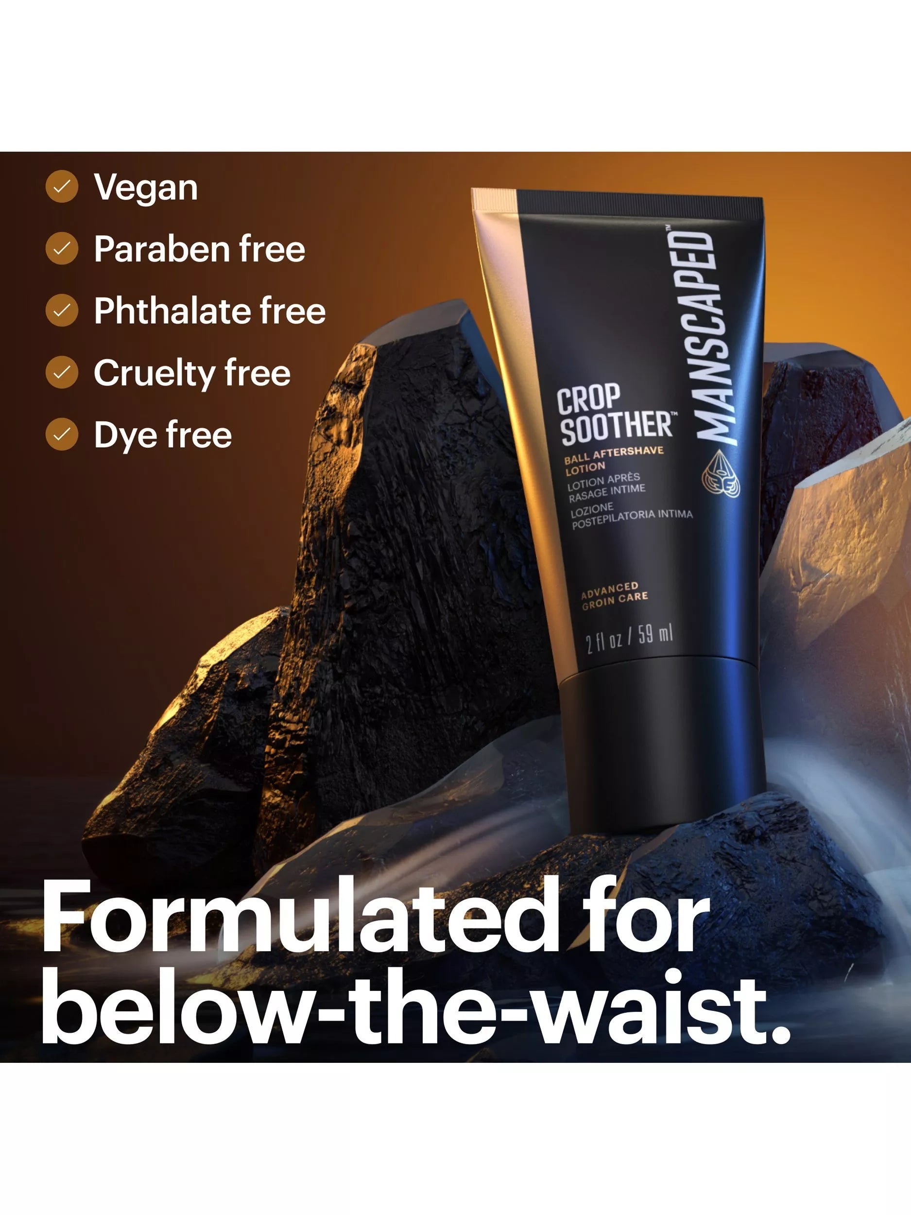 MANSCAPED post-shave lotion 59ml, imported from the UK
