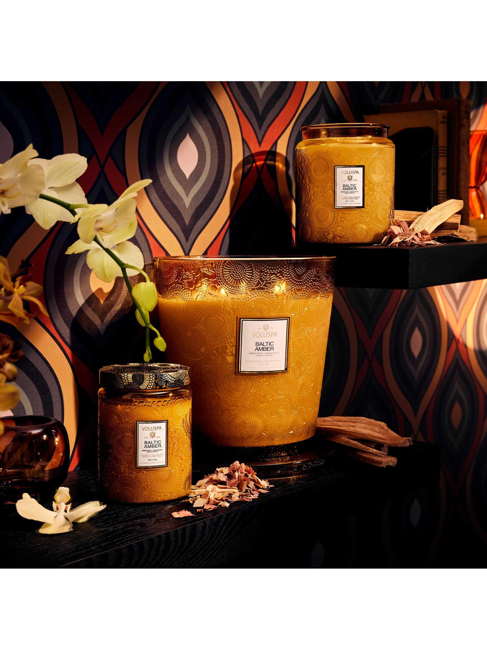 Voluspa Baltic Amber five wick candle 3.5kg, imported from the UK