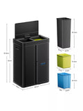 EKO stainless steel sensor bin 55L - British product
