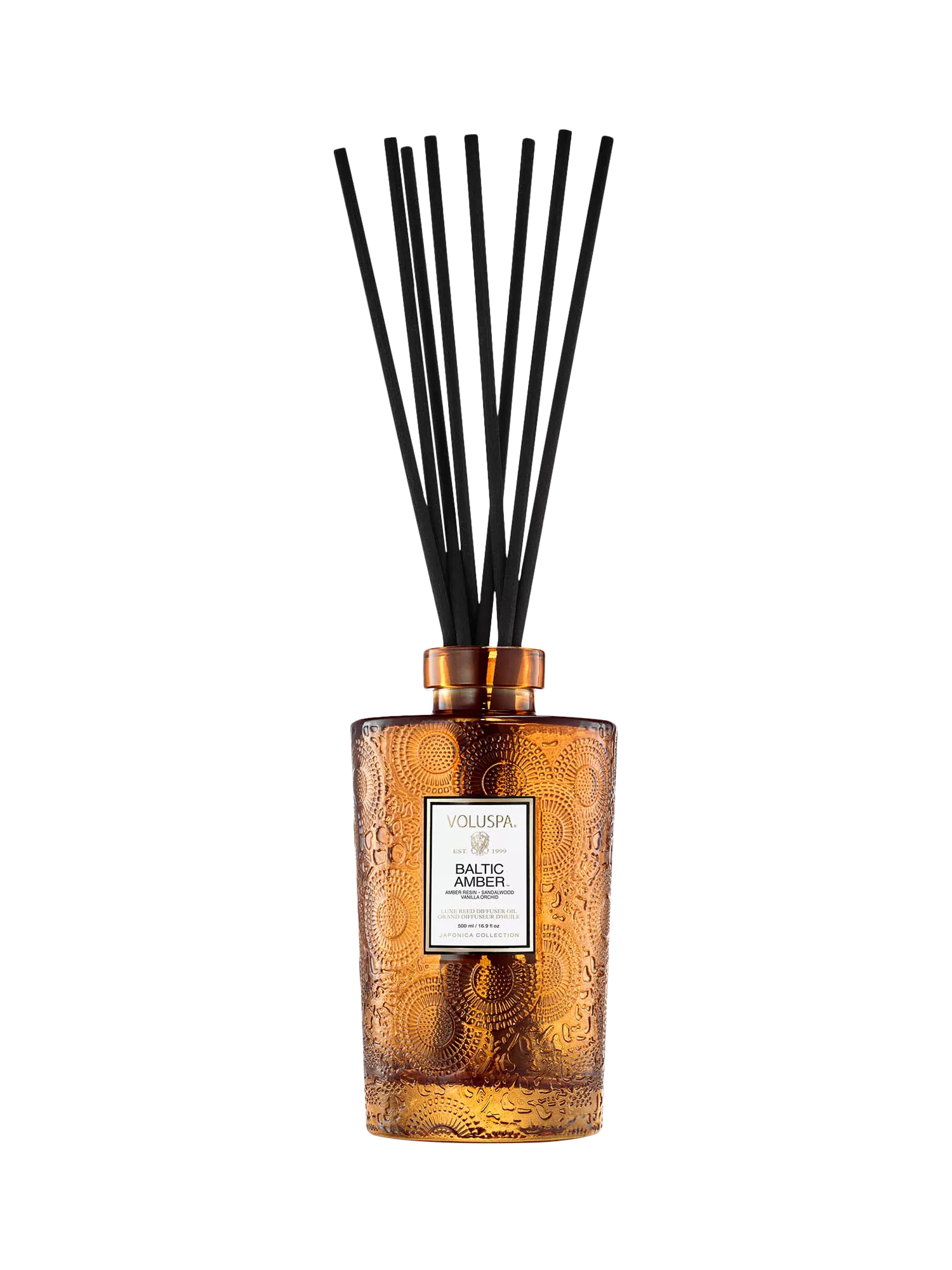 Voluspa Baltic Amber reed diffuser 500ml, imported from the UK