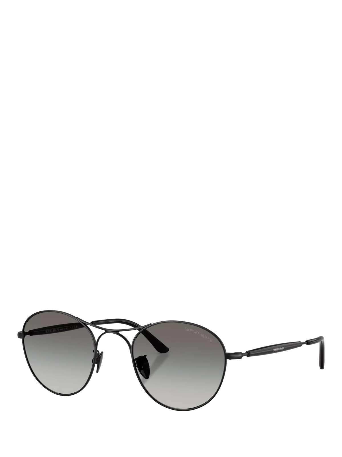 Armani Exchange AR6177 round sunglasses black frame grey gradient lens - British product