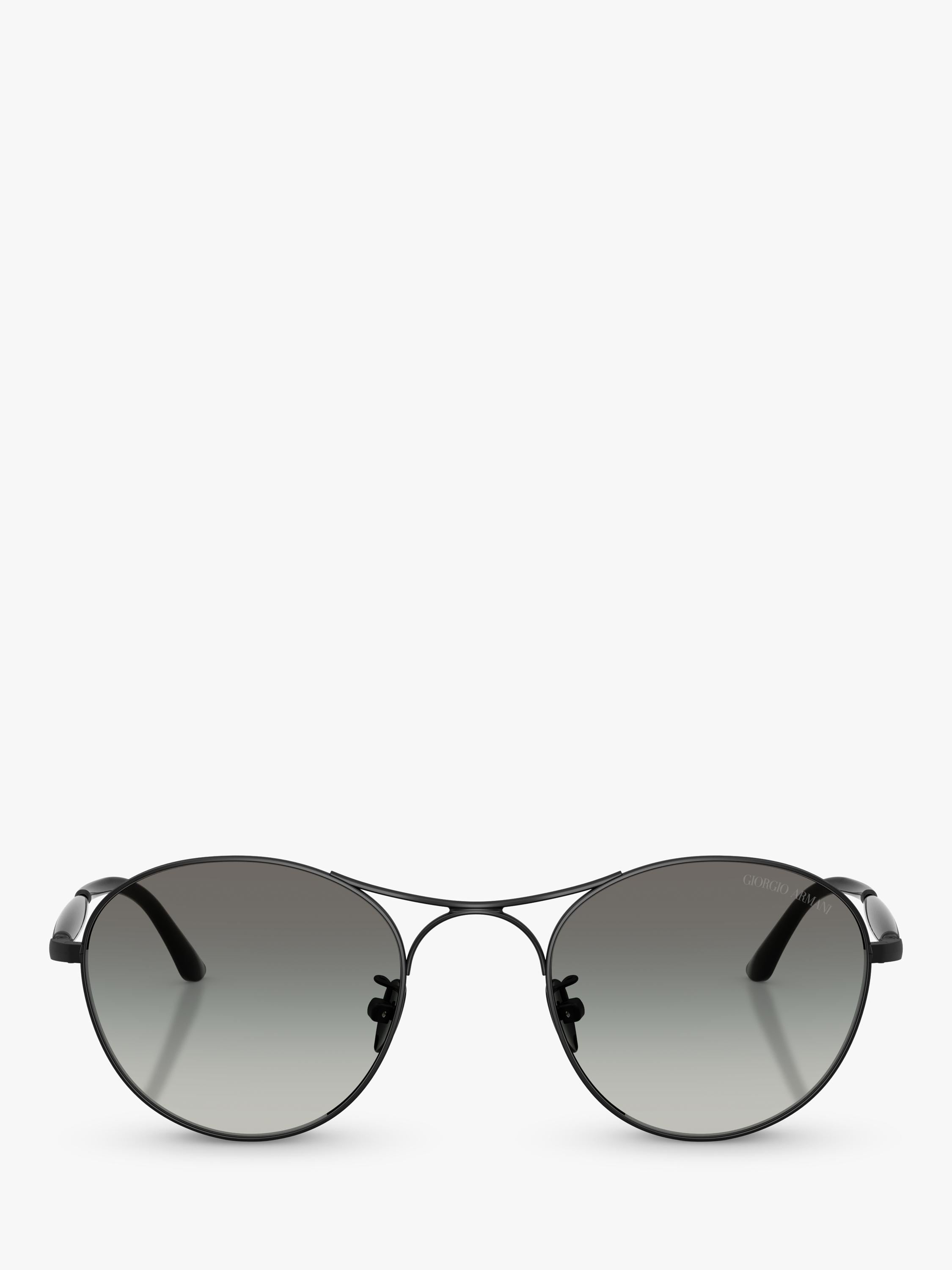 Armani Exchange AR6177 round sunglasses black frame grey gradient lens - British product