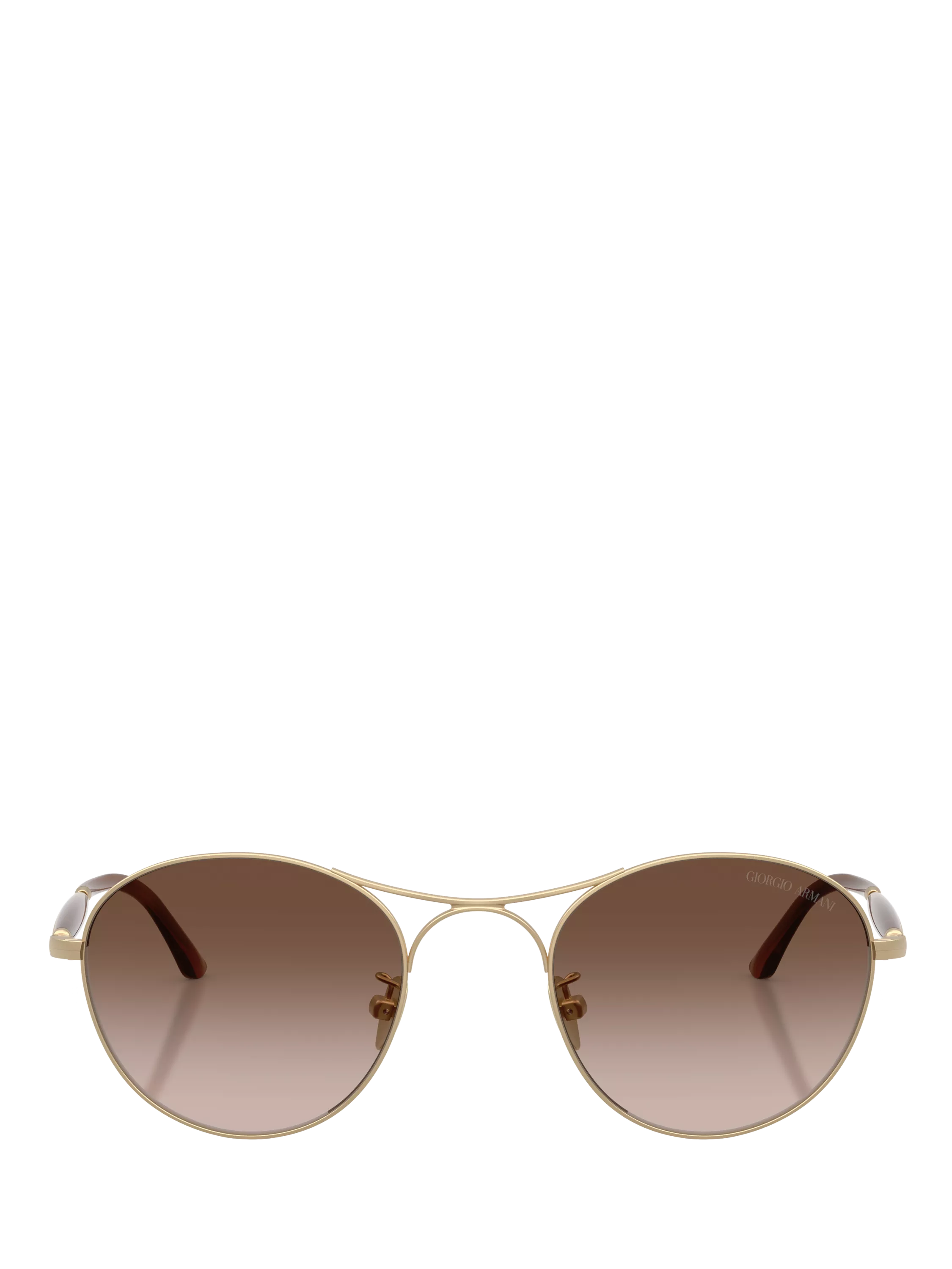 Armani Exchange round sunglasses gold brown gradient 50mm, imported from the UK