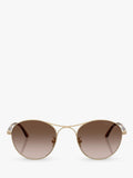 Armani Exchange round sunglasses gold brown gradient 50mm, imported from the UK