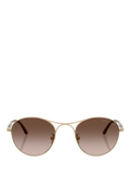 Armani Exchange round sunglasses gold brown gradient 50mm, imported from the UK