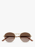 Armani Exchange round sunglasses gold brown gradient 50mm, imported from the UK