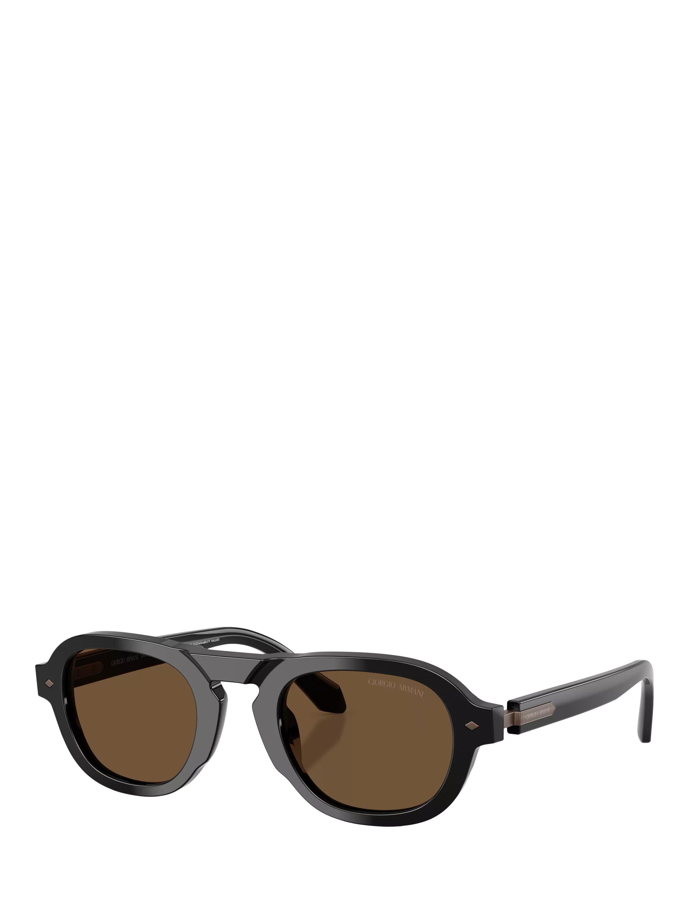 Armani Exchange oval sunglasses black frame AR8244, UK version