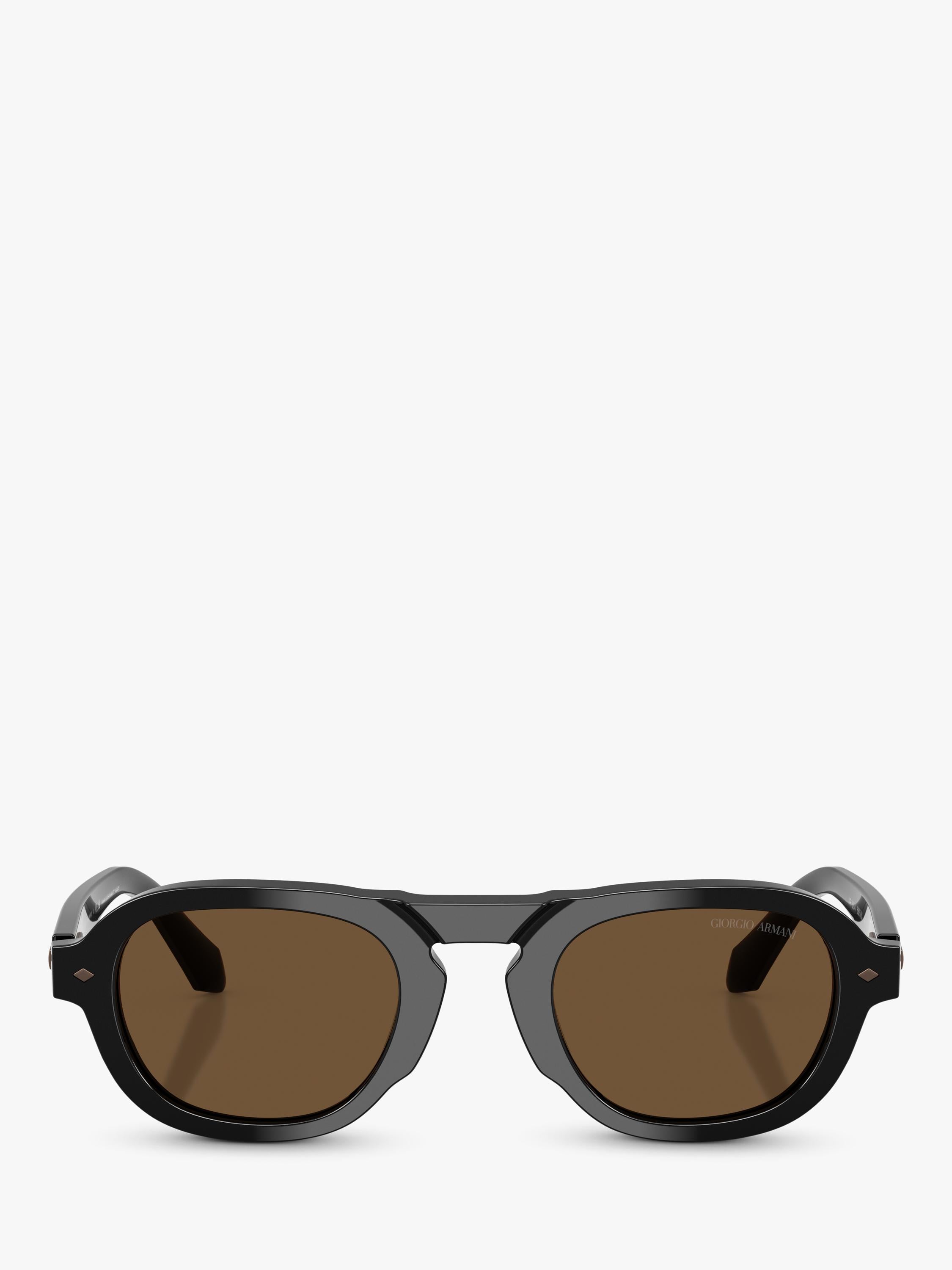 Armani Exchange oval sunglasses black frame AR8244, UK version