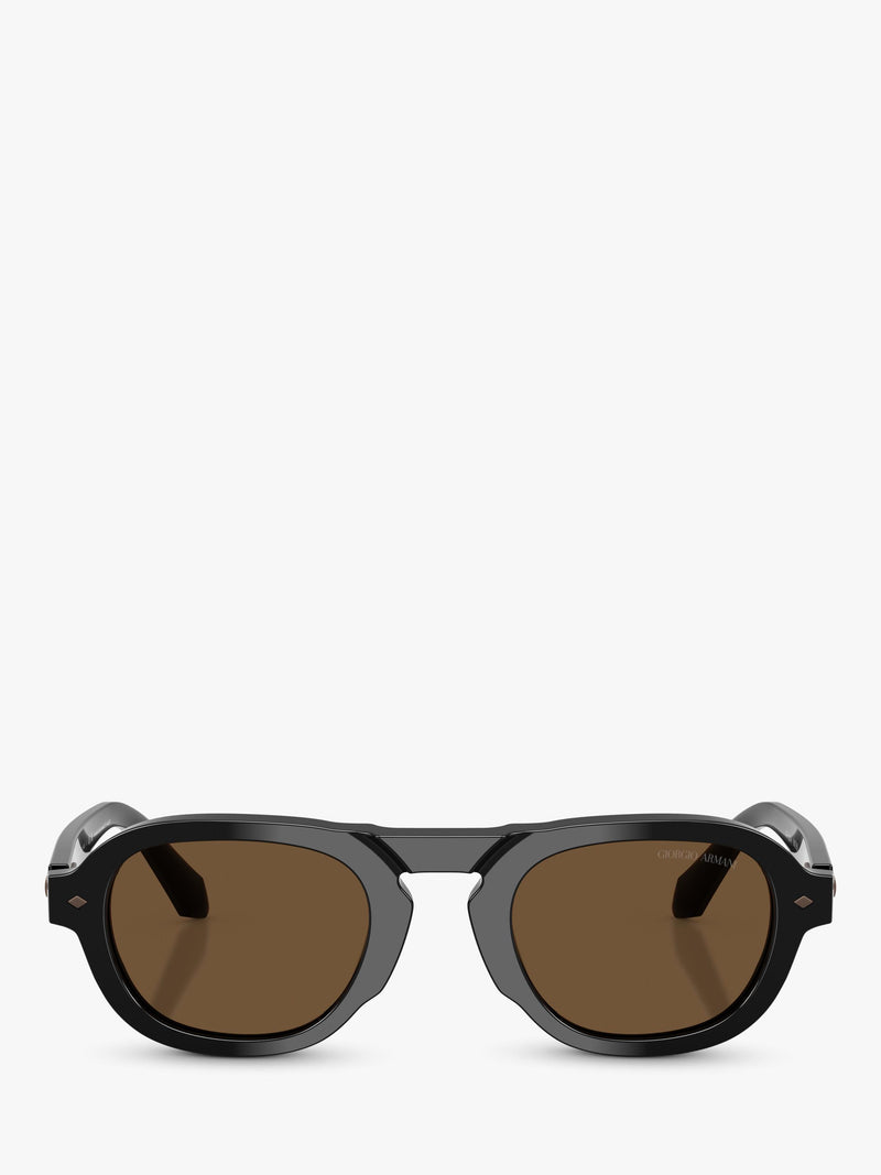 Armani Exchange oval sunglasses black frame AR8244, UK version
