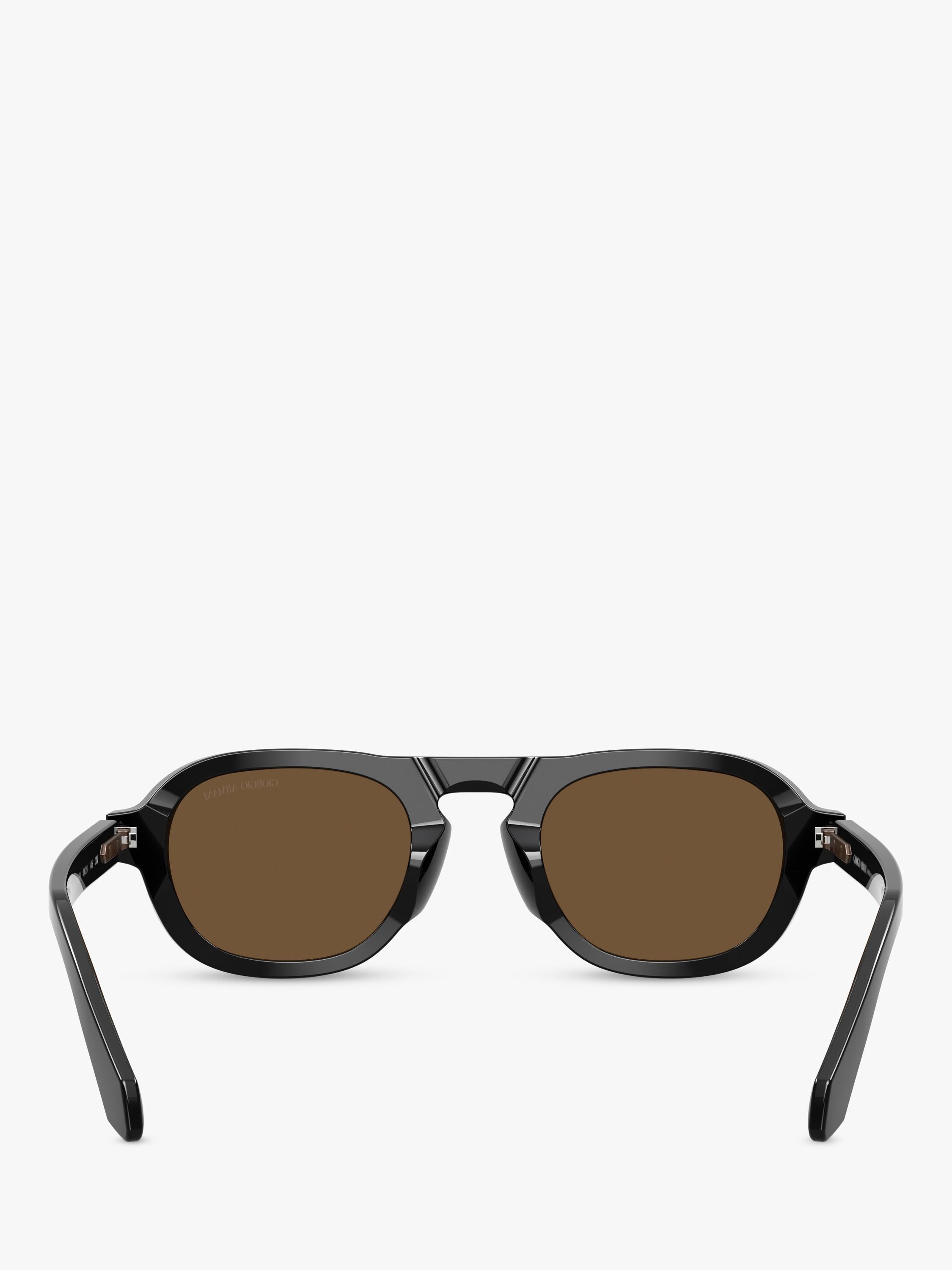 Armani Exchange oval sunglasses black frame AR8244, UK version