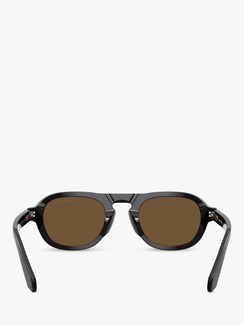 Armani Exchange oval sunglasses black frame AR8244, UK version