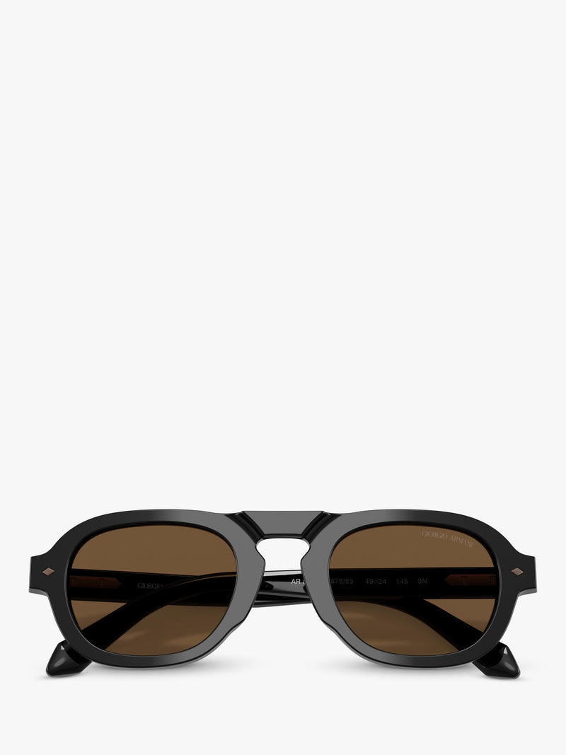 Armani Exchange oval sunglasses black frame AR8244, UK version