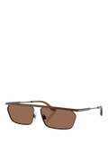 Dolce & Gabbana rectangular sunglasses matte brown metal frame - British product