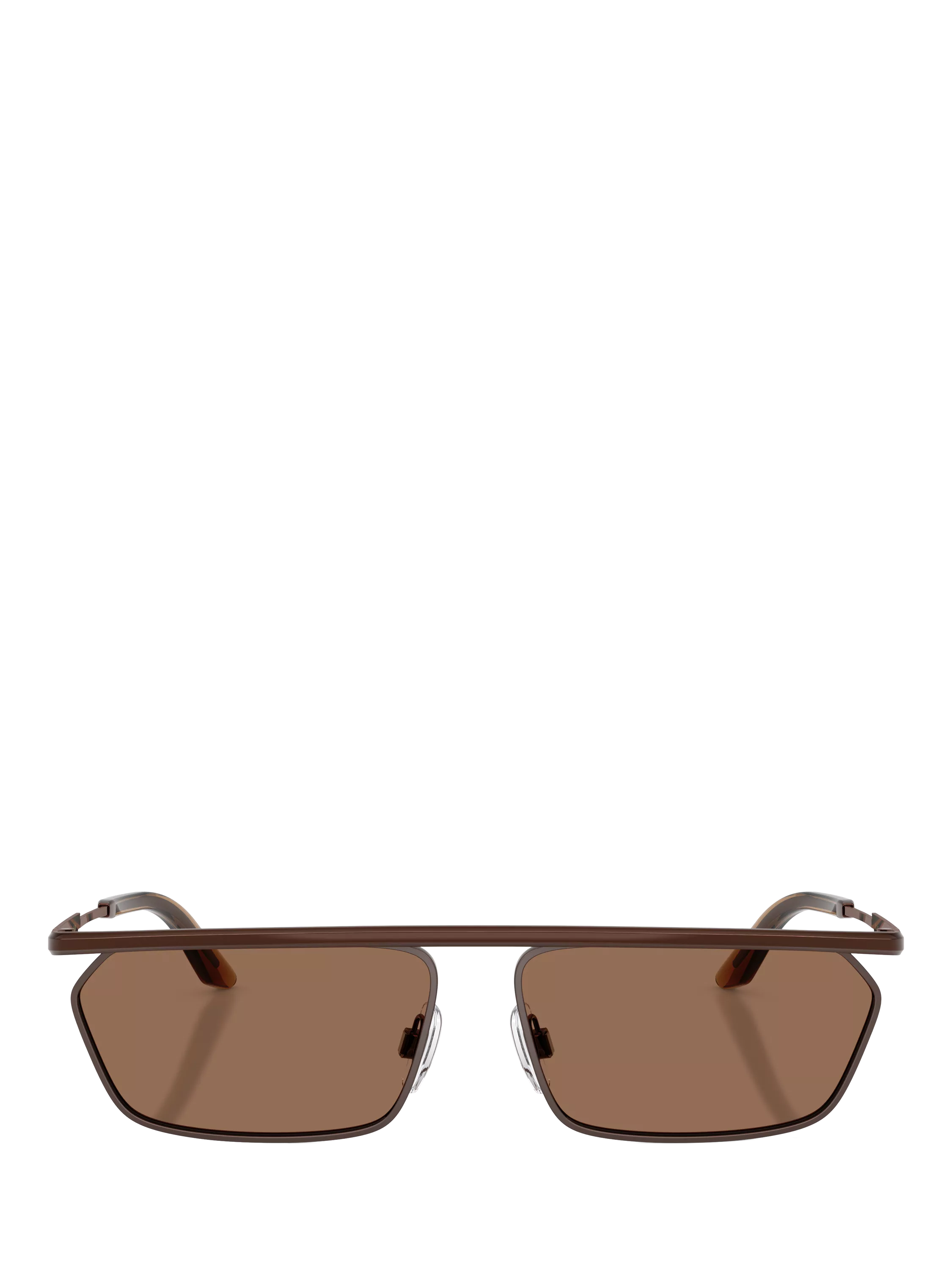 Dolce & Gabbana rectangular sunglasses matte brown metal frame - British product
