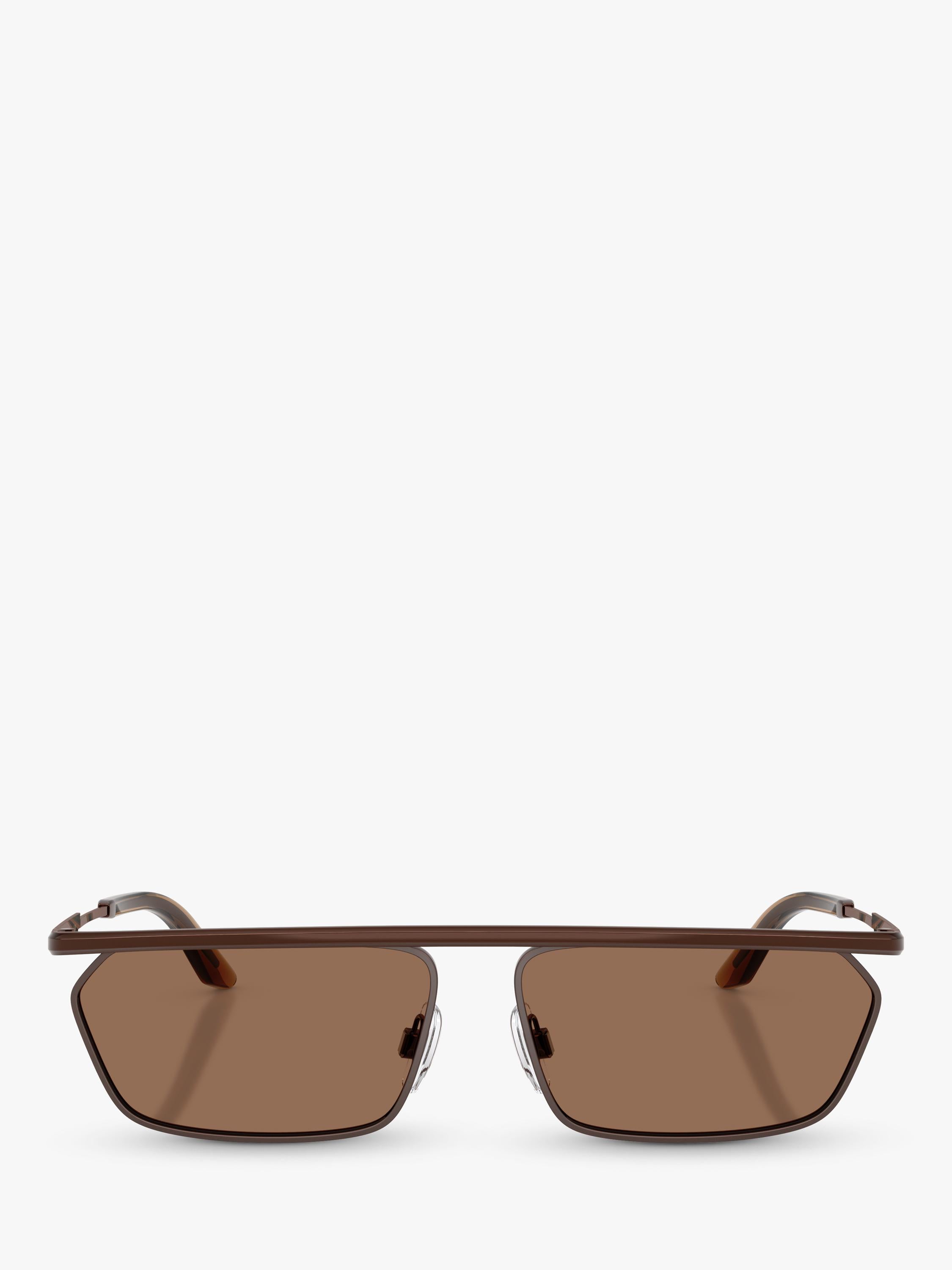 Dolce & Gabbana rectangular sunglasses matte brown metal frame - British product