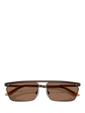 Dolce & Gabbana rectangular sunglasses matte brown metal frame - British product