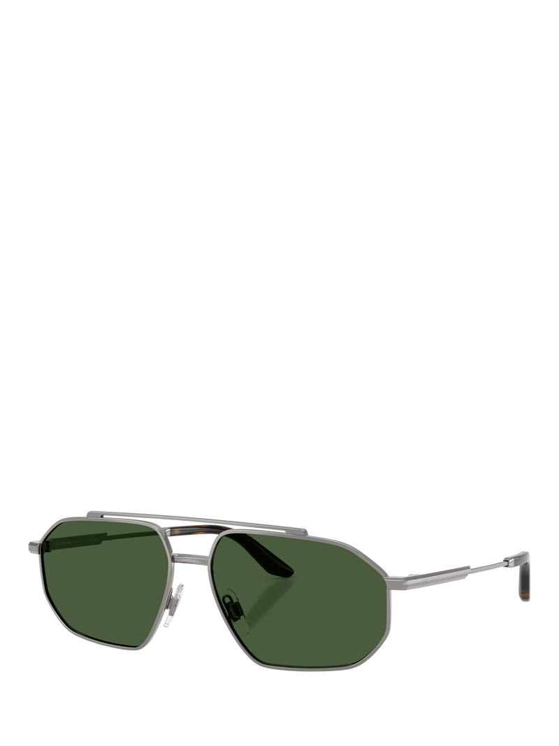 Dolce & Gabbana aviator sunglasses grey metal (British brand)