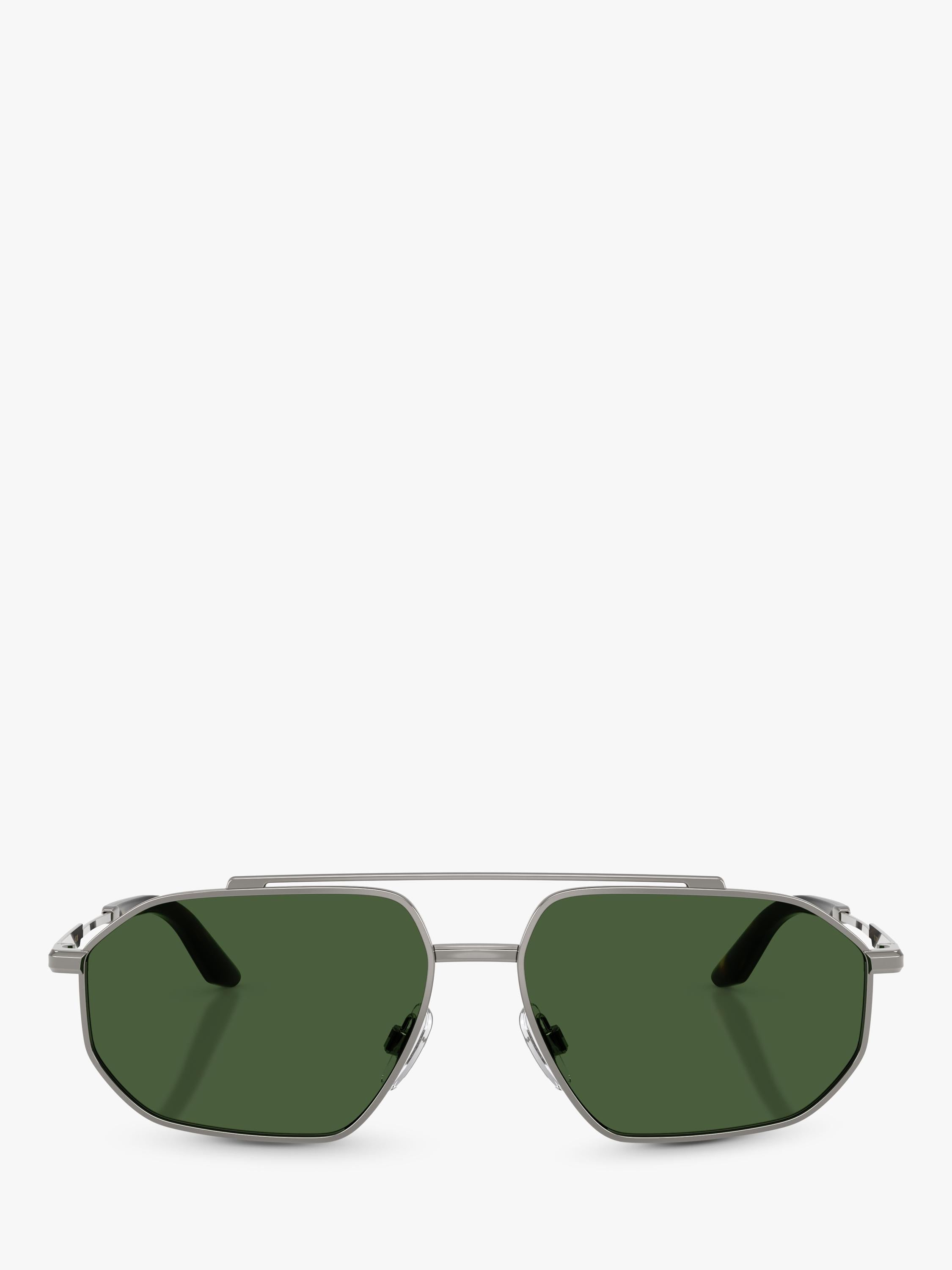Dolce & Gabbana aviator sunglasses grey metal (British brand)