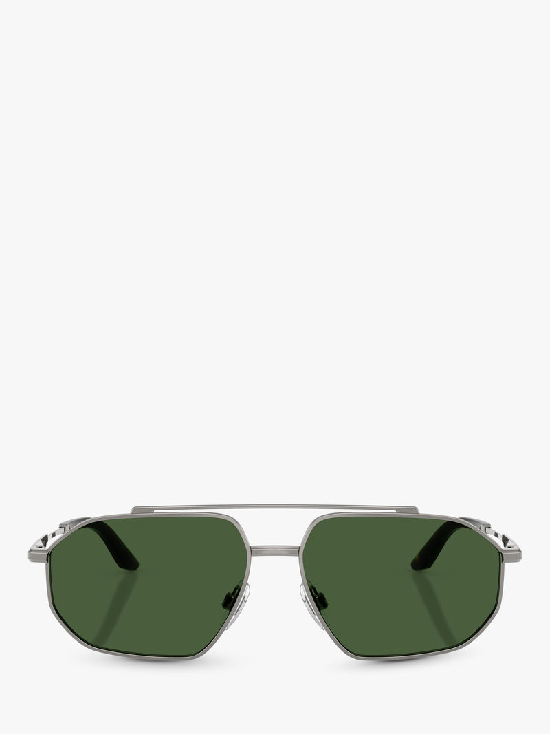 Dolce & Gabbana aviator sunglasses grey metal (British brand)