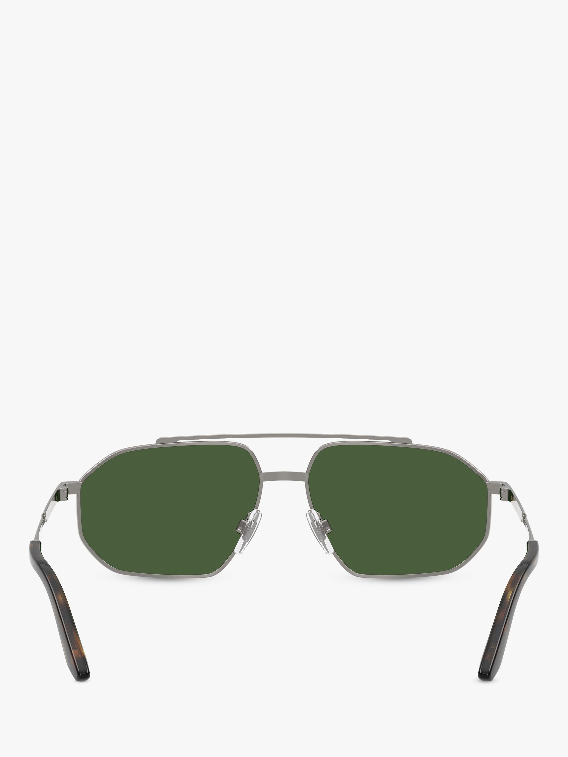 Dolce & Gabbana aviator sunglasses grey metal (British brand)