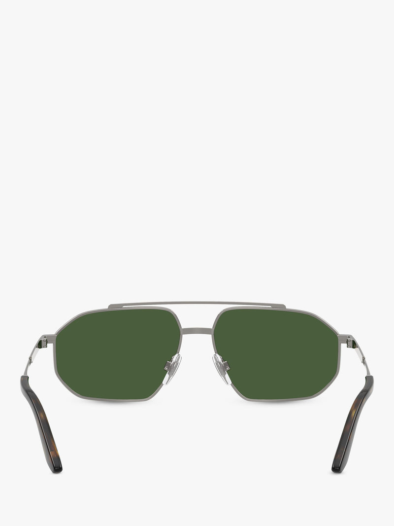 Dolce & Gabbana aviator sunglasses grey metal (British brand)