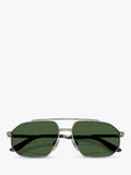 Dolce & Gabbana aviator sunglasses grey metal (British brand)