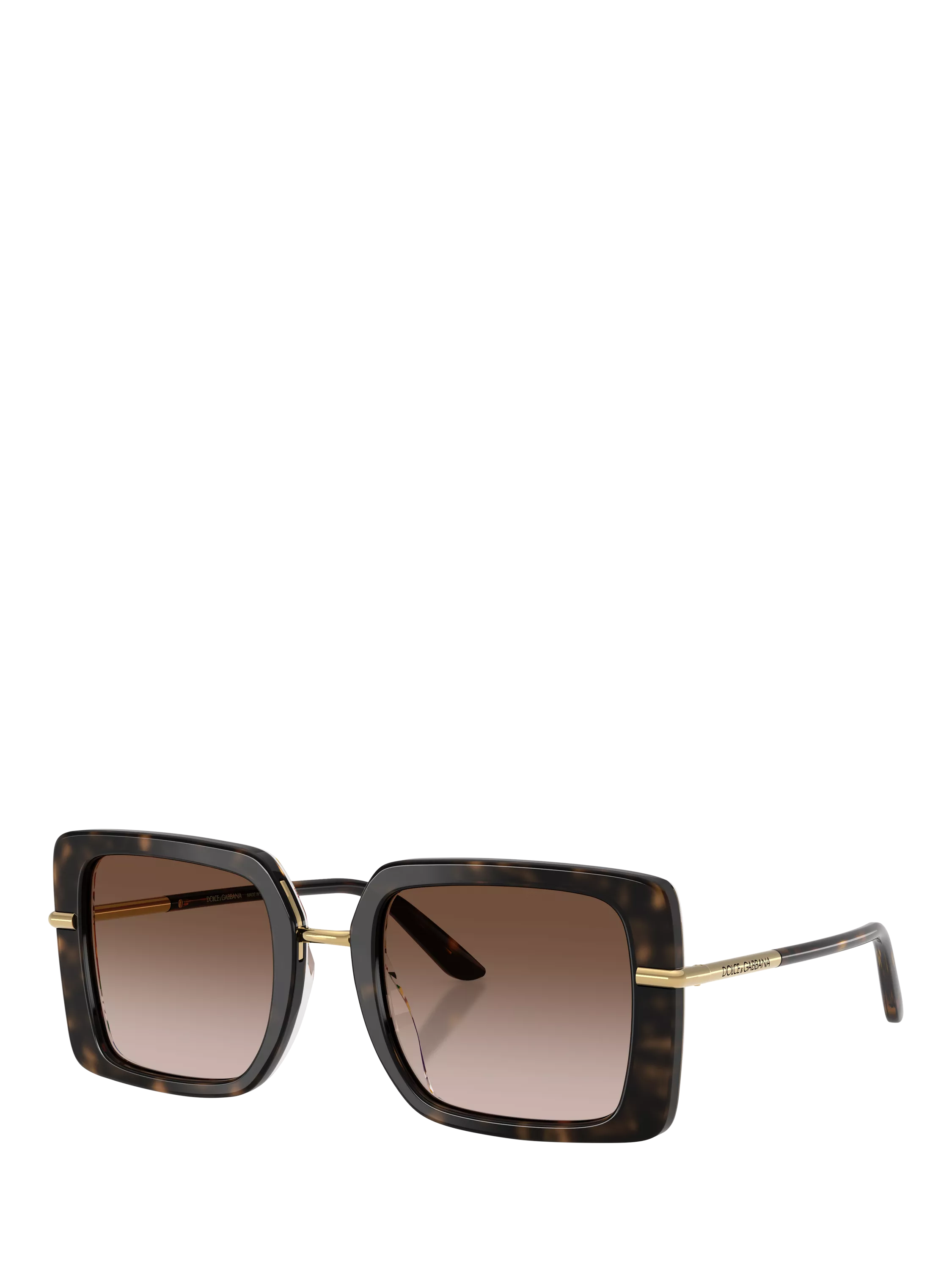 Dolce & Gabbana square sunglasses brown frame gradient lenses - British product