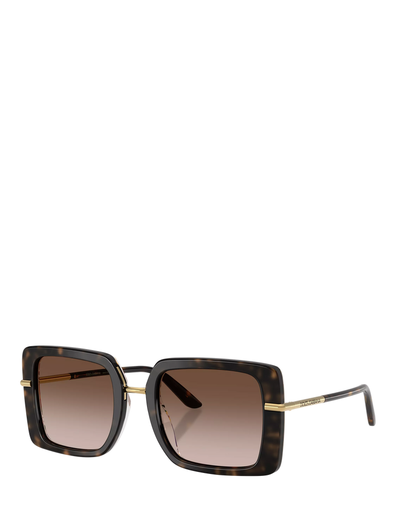 Dolce & Gabbana square sunglasses brown frame gradient lenses - British product