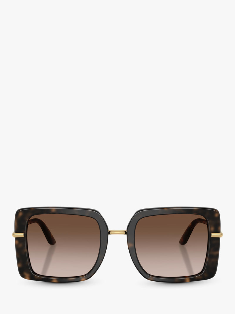 Dolce & Gabbana square sunglasses brown frame gradient lenses - British product