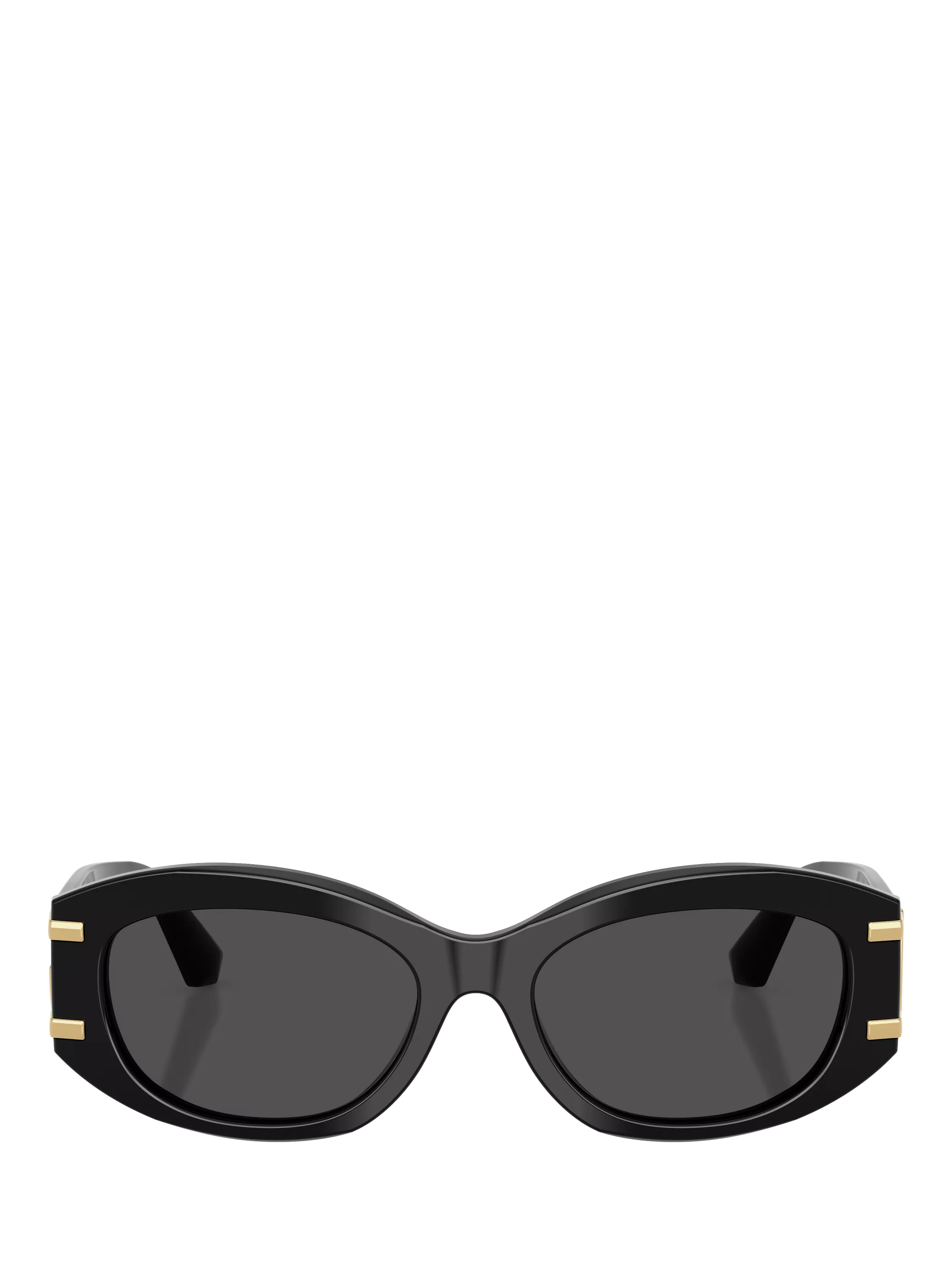 Dolce & Gabbana oval sunglasses 55mm black grey, imported from the UK
