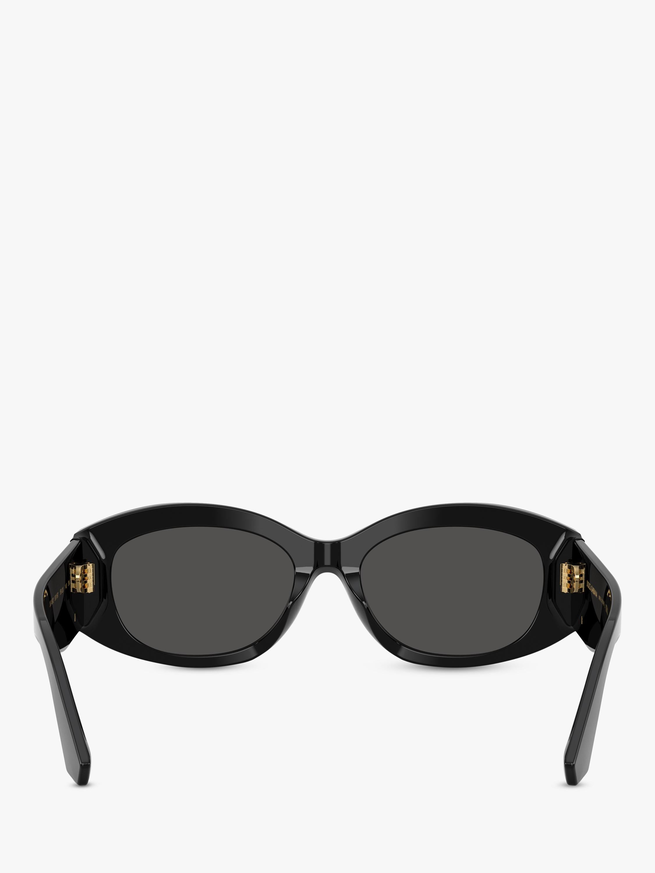 Dolce & Gabbana oval sunglasses 55mm black grey, imported from the UK