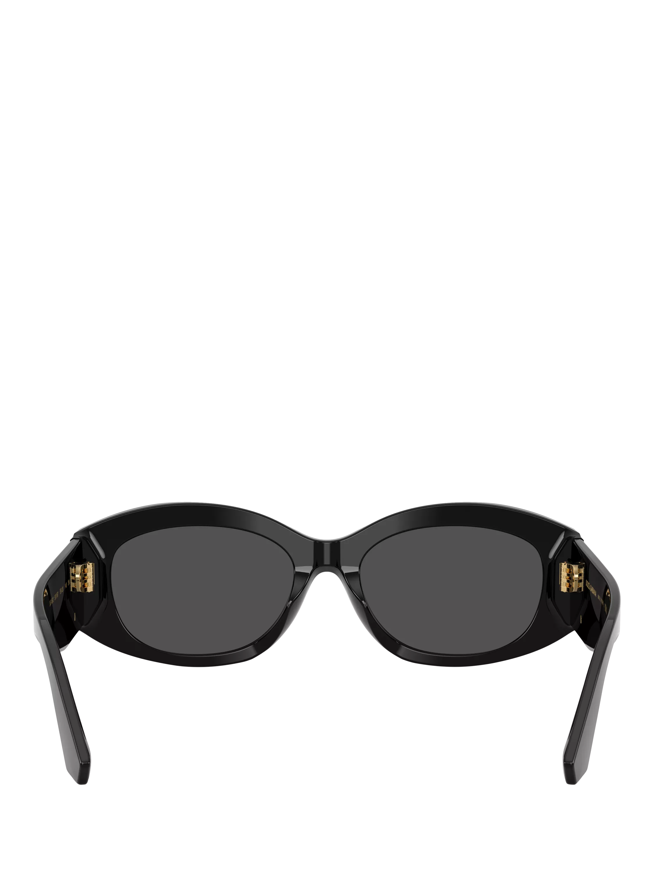 Dolce & Gabbana oval sunglasses 55mm black grey, imported from the UK
