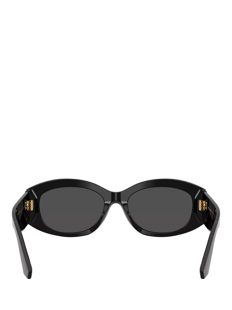 Dolce & Gabbana oval sunglasses 55mm black grey, imported from the UK