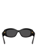 Dolce & Gabbana oval sunglasses 55mm black grey, imported from the UK