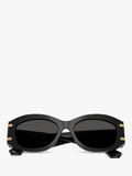 Dolce & Gabbana oval sunglasses 55mm black grey, imported from the UK