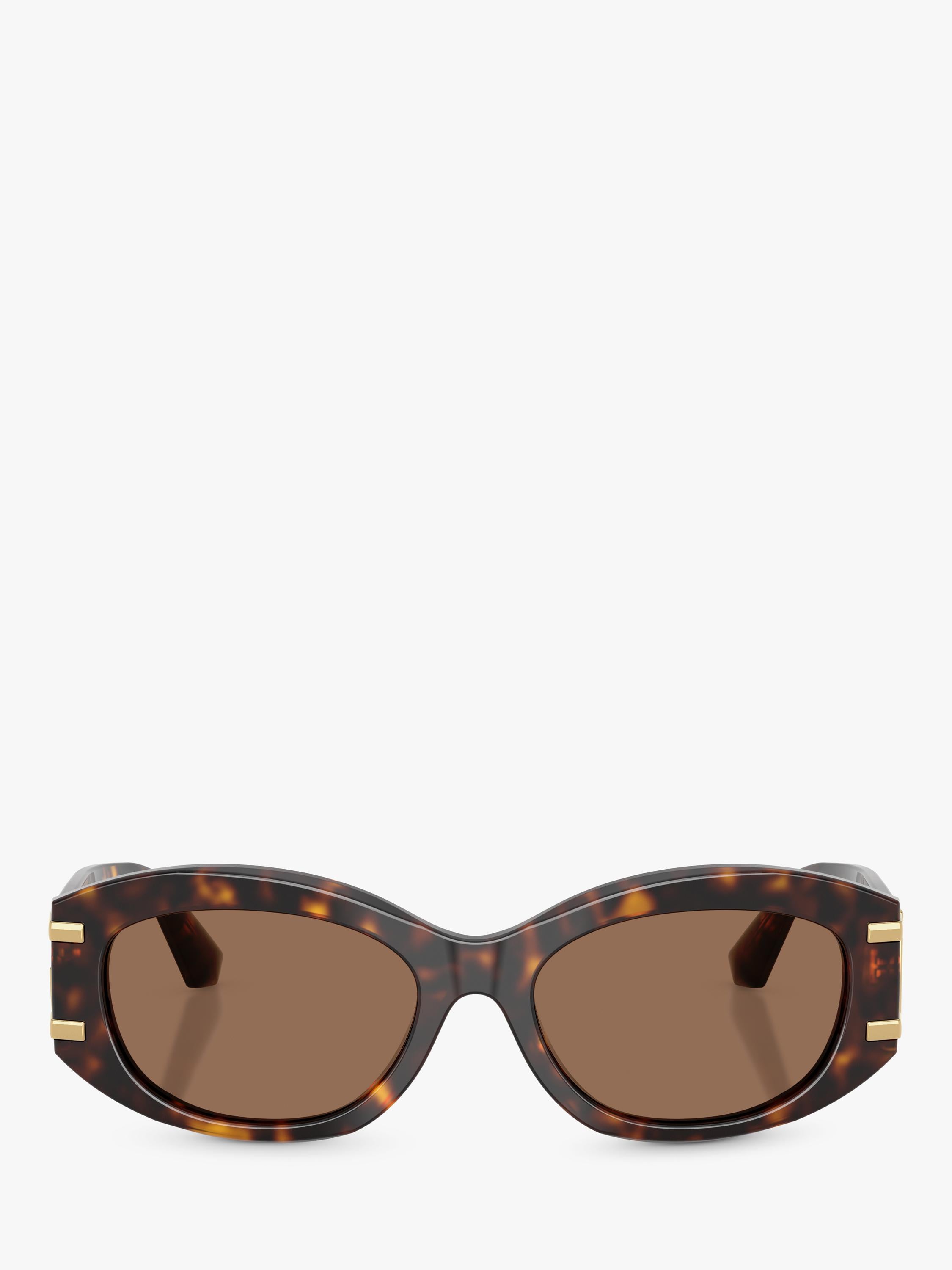 Dolce & Gabbana oval sunglasses Havana/Brown polyamide lenses, UK version