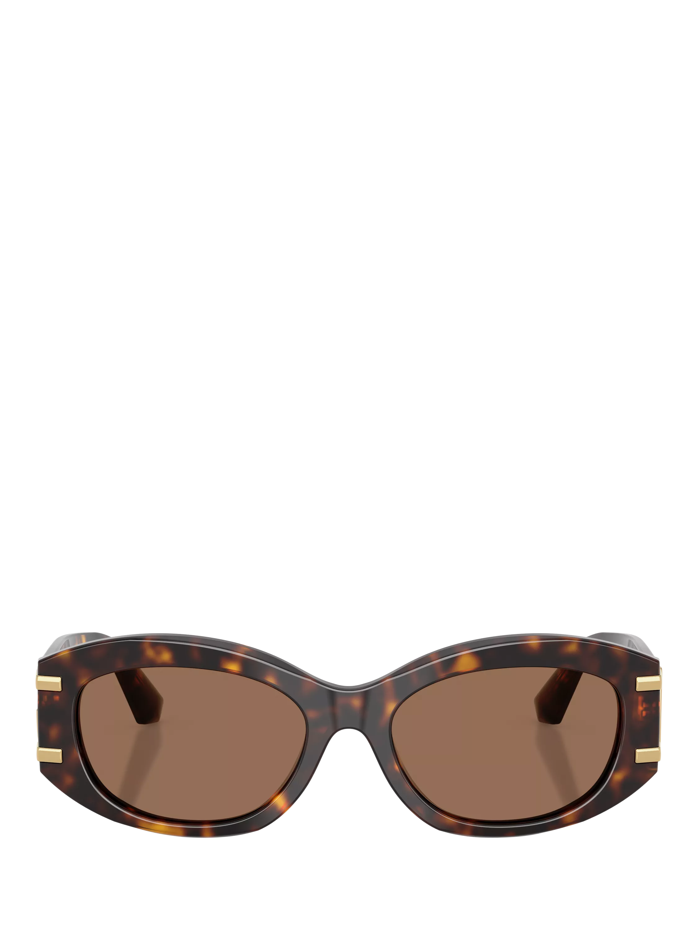Dolce & Gabbana oval sunglasses Havana/Brown polyamide lenses, UK version