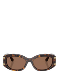 Dolce & Gabbana oval sunglasses Havana/Brown polyamide lenses, UK version